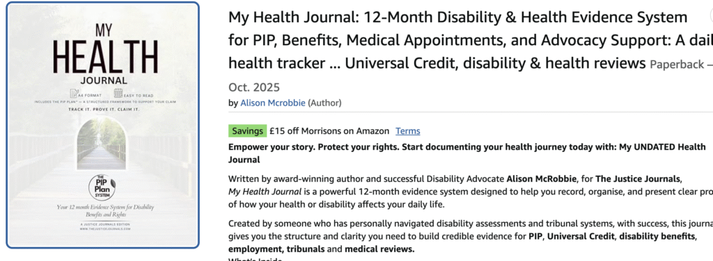 MY HEALTH PLANNER BY ALSION MCROBBIE