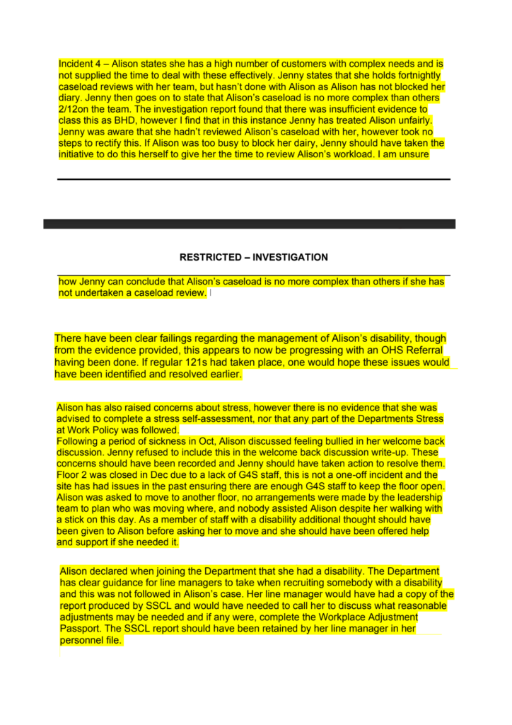 Official Evidence from